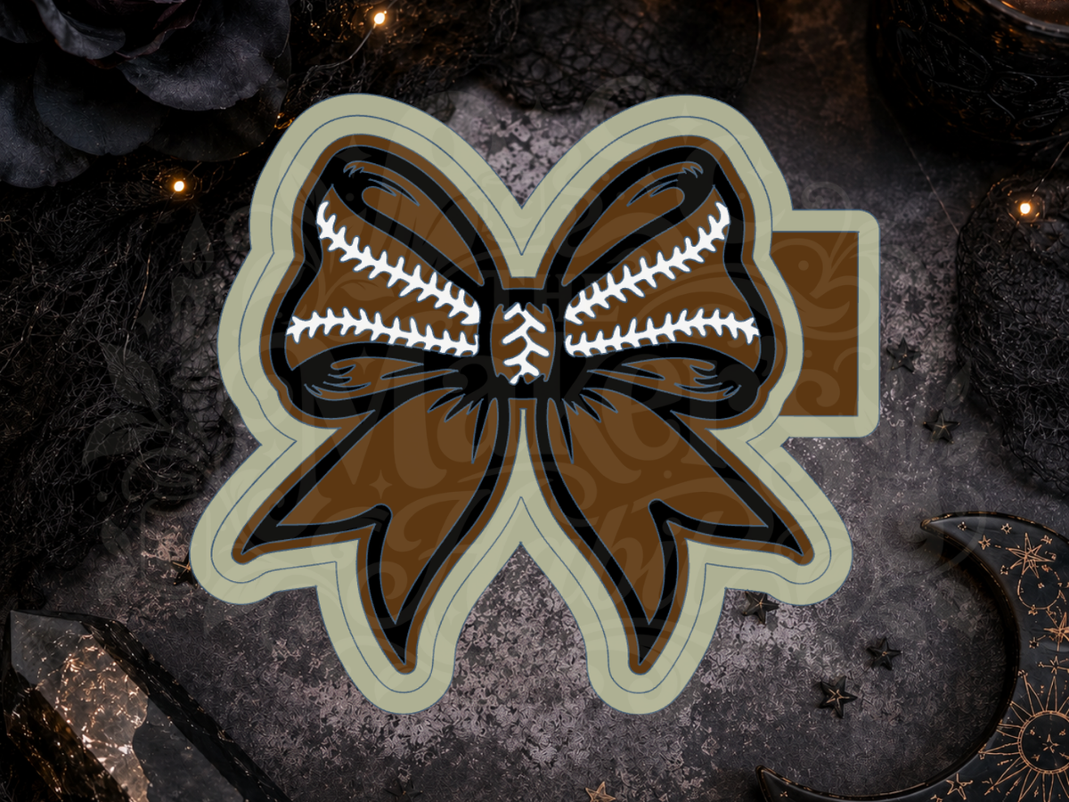 Football Bow Freshie Mold