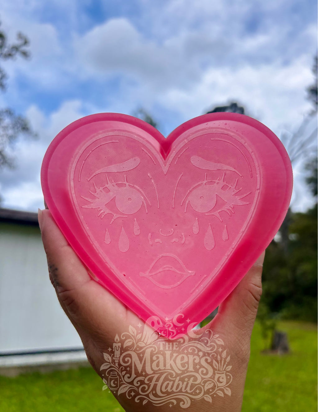 Crying Heart Freshie Mold