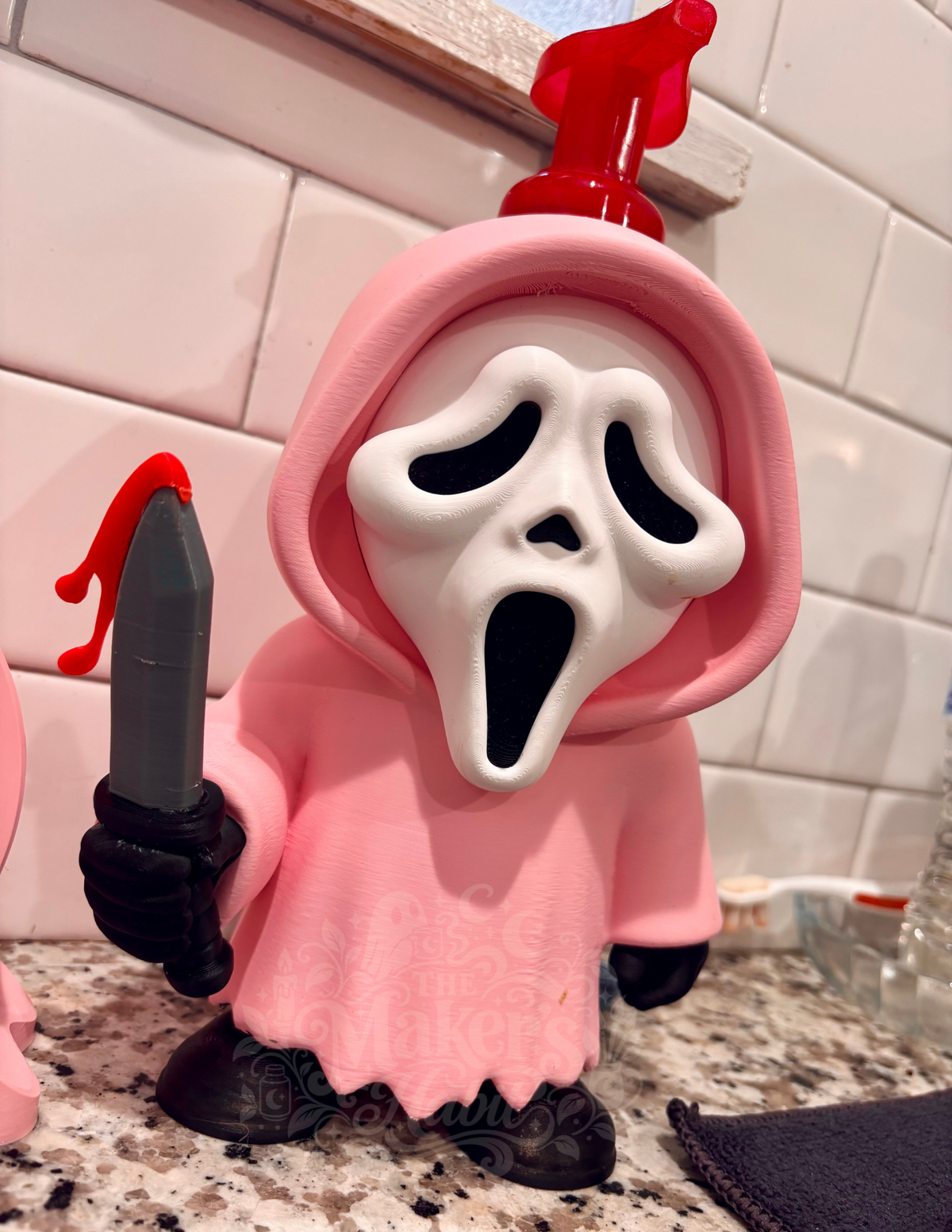 Ghostface Soap Dispenser Holder