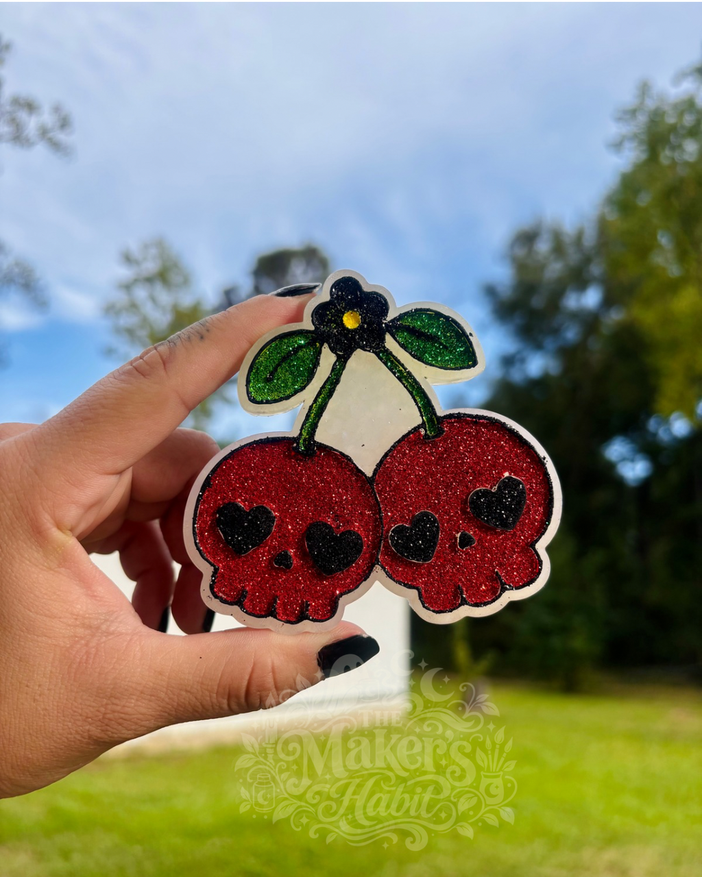 Skull Cherry Freshie Mold